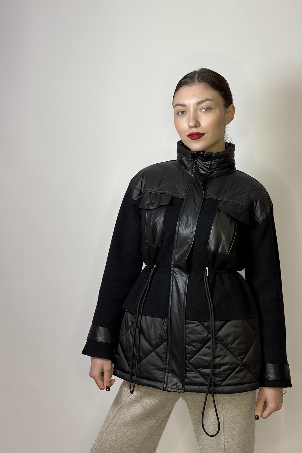 Куртка жіноча весняна чорна FW22-514 Marina V