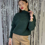 Теплий жіночий светр 21AH123 LAURAMAX з теплої пряжі