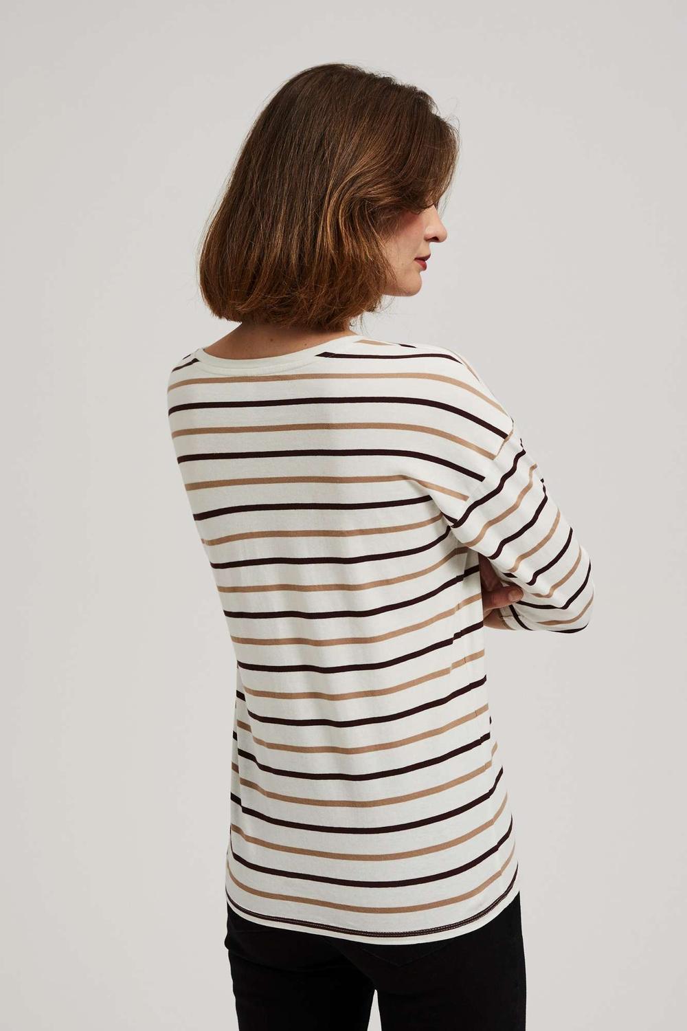 T-shirt with long sleeves in stripes Z-TS-4009 MOODO