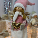 Soft Christmas toy/ Girl with a heart of gold