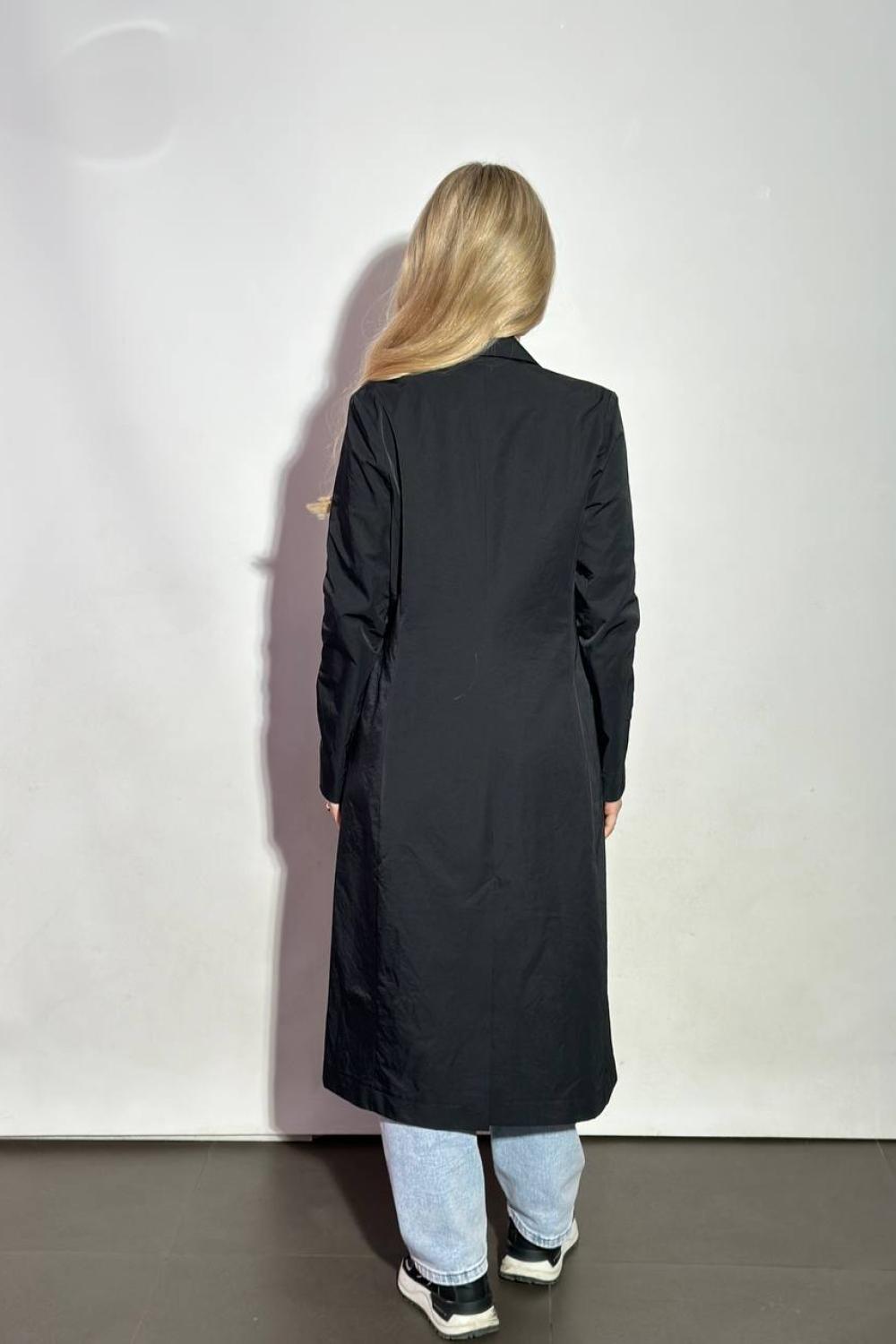 Black raincoat