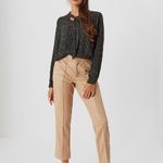 Pants women's beige eco-leather Z-SP-3618 MOODO