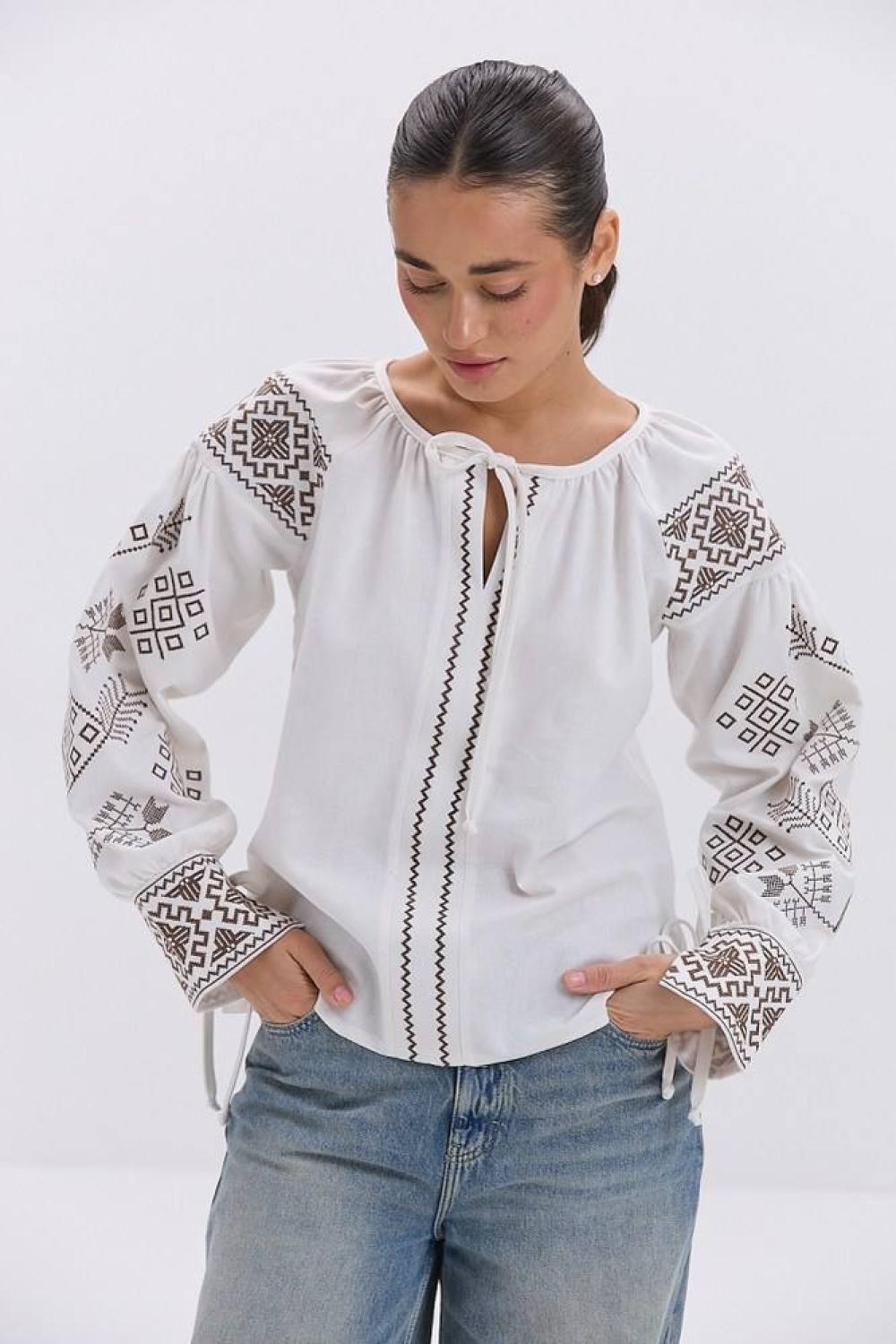 Ecru embroidery