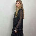 Чорна сукня з шифону