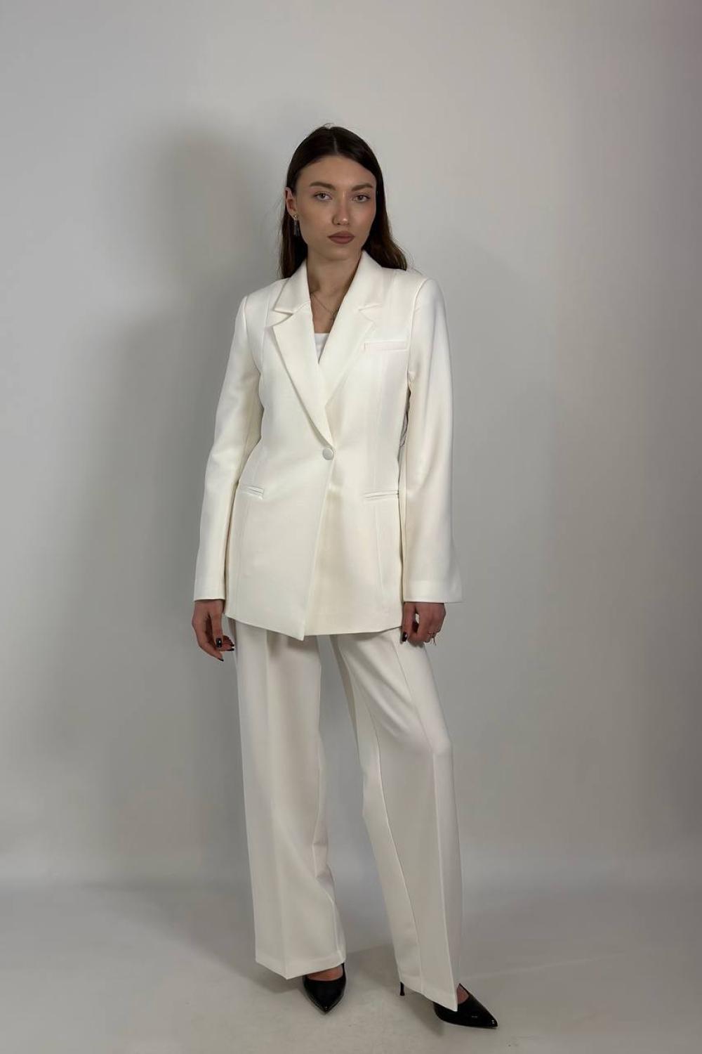 Women's white trouser suit HARDY