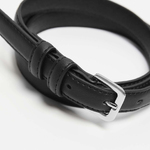 Black eco-leather belt for women L-PA-4006 MOODO