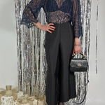 Black culottes made from premium polished fabric. Denmark