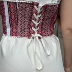 Embroidered corset belt