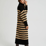 Striped knitted dress