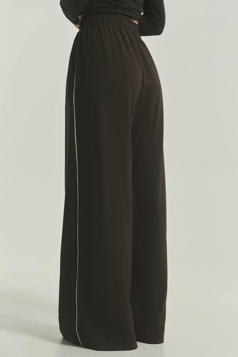 Wide pants with pleats