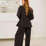 Women's dark grey striped suit 552_darkgrey
