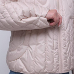 Spring jacket in pearl color in large sizes