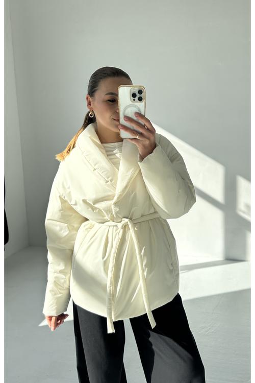 Milky jacket OW025-milk