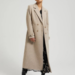 A beige coat
