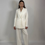 Women's white trouser suit HARDY