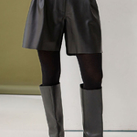 Black eco-leather shorts with pockets 1792 Bellise