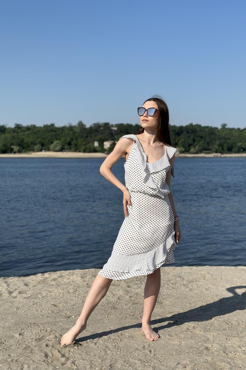 Sundress chiffon in peas SS19-122