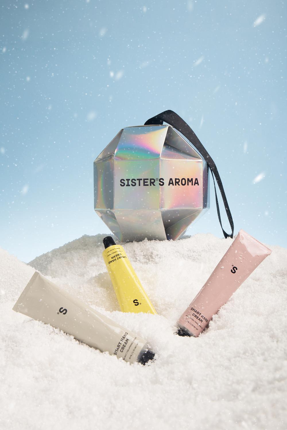 Gift for New Year / Cosmetic Set Sister's Aroma 3 SMART Hand Creams Set