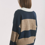 Blue striped wool jumper
