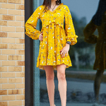 Yellow dress Artmon 1247.1
