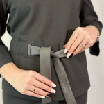 Women's graphite suit with skirt PS KV-3702 Petro Soroka