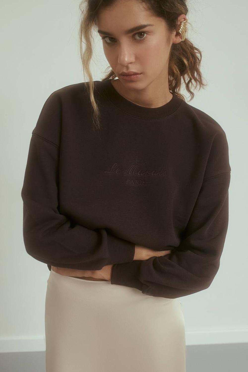 Sweatshirt with embroidery