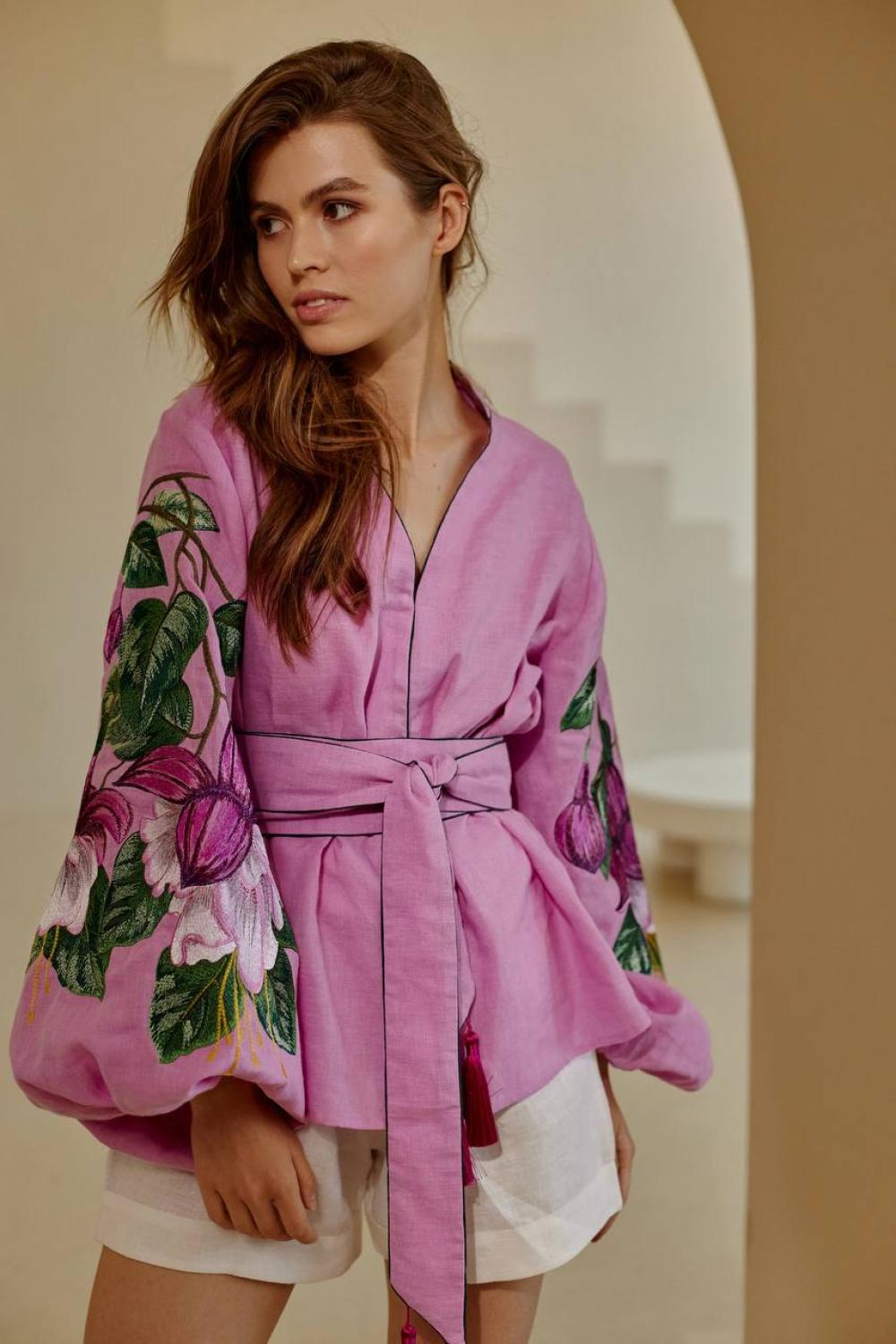 Embroidered Fuchsia