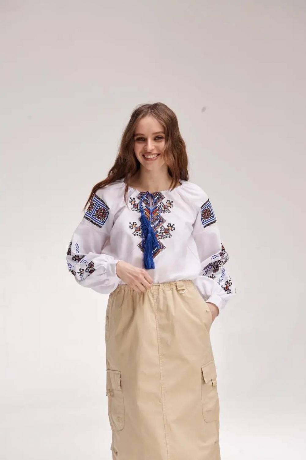 Вишиванка жіноча біла Доля Merezhka