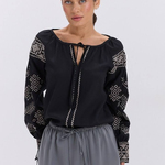 Black embroidery