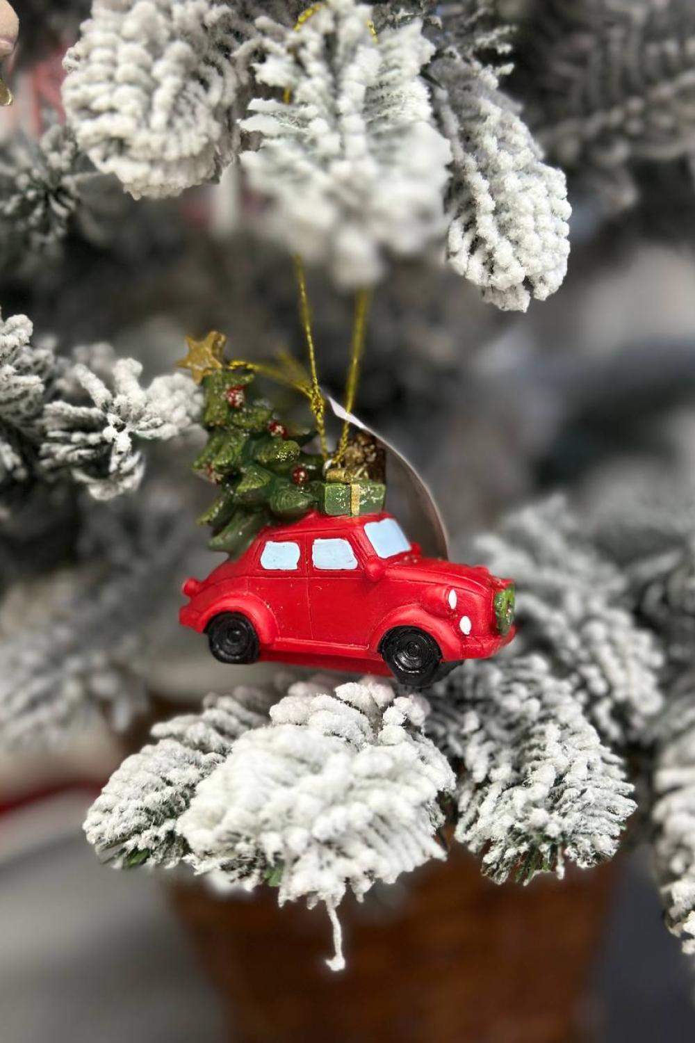 New Year's pendant/ Car with Christmas tree