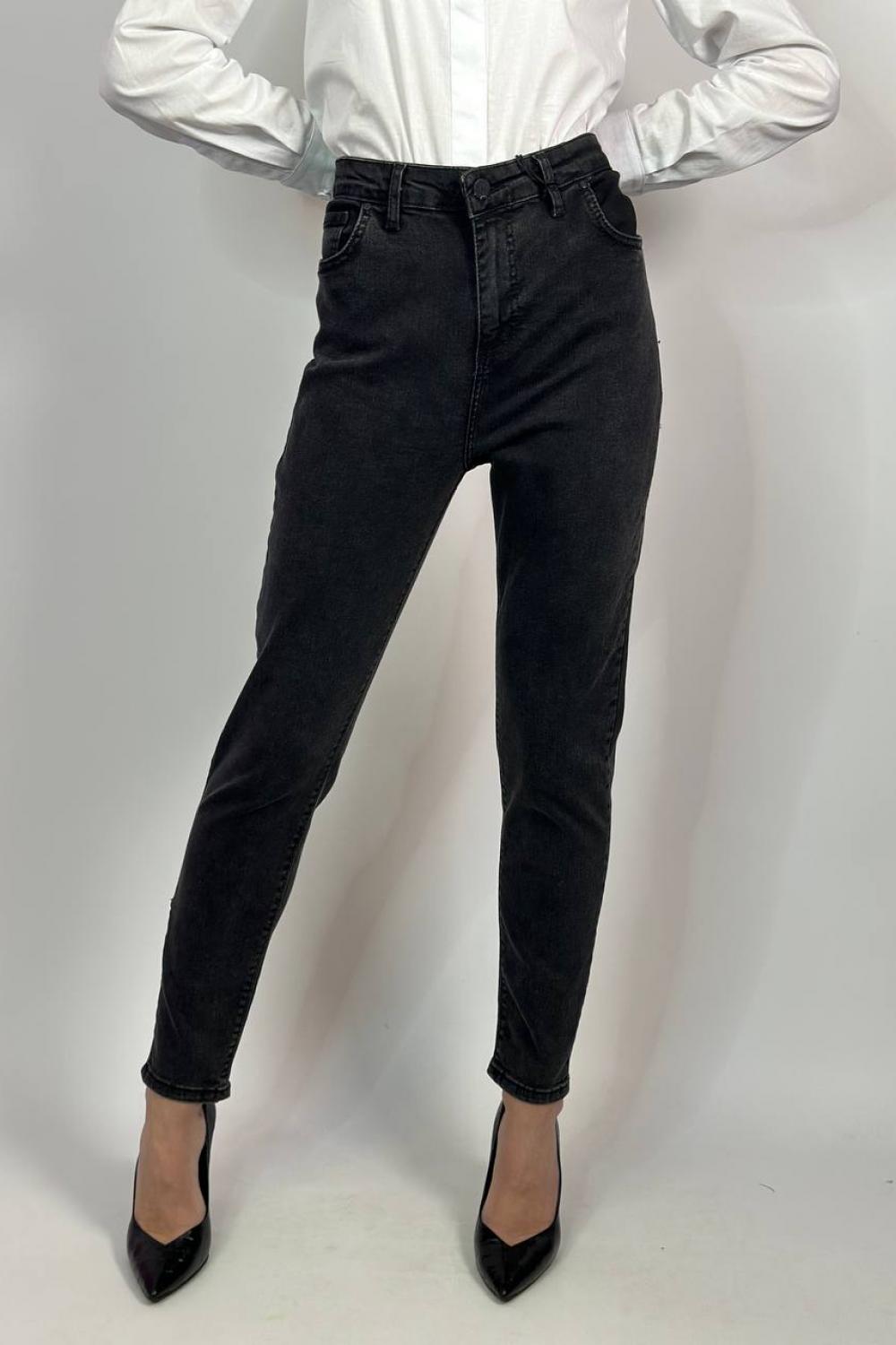 Джинси MOM Fit графітові 5080_klasik Sasha