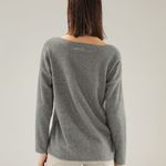 Jumper women's gray printed 199-22351B UNISONO