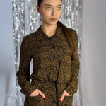 Copper shirt dress leopard print 20AH552. France. Yuka Paris