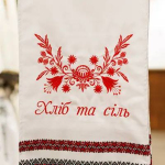 Рушник вишитий Хліб та сіль