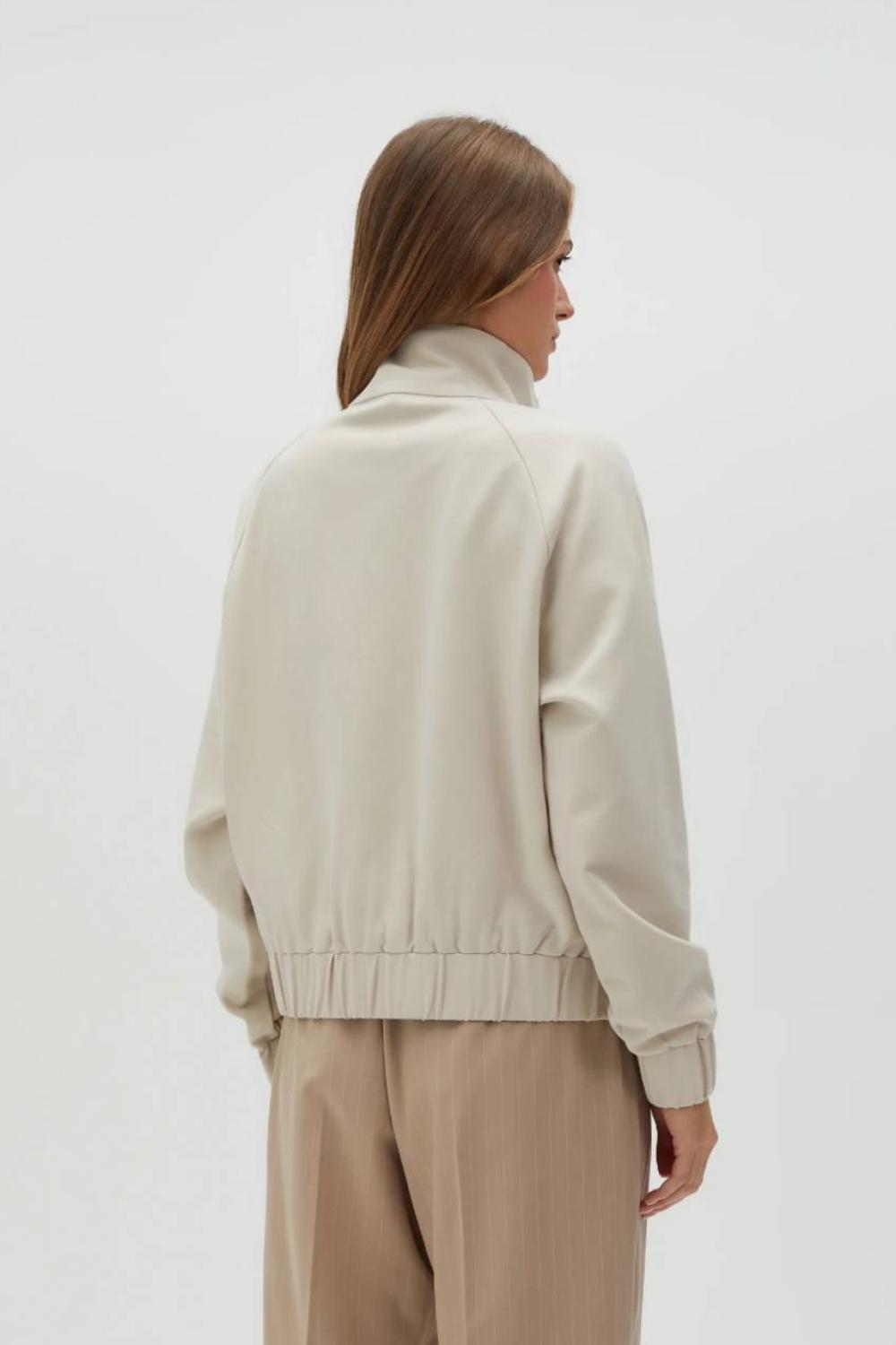 Beige felt jacket