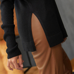 Jumper with slits black 2442 BELLISE