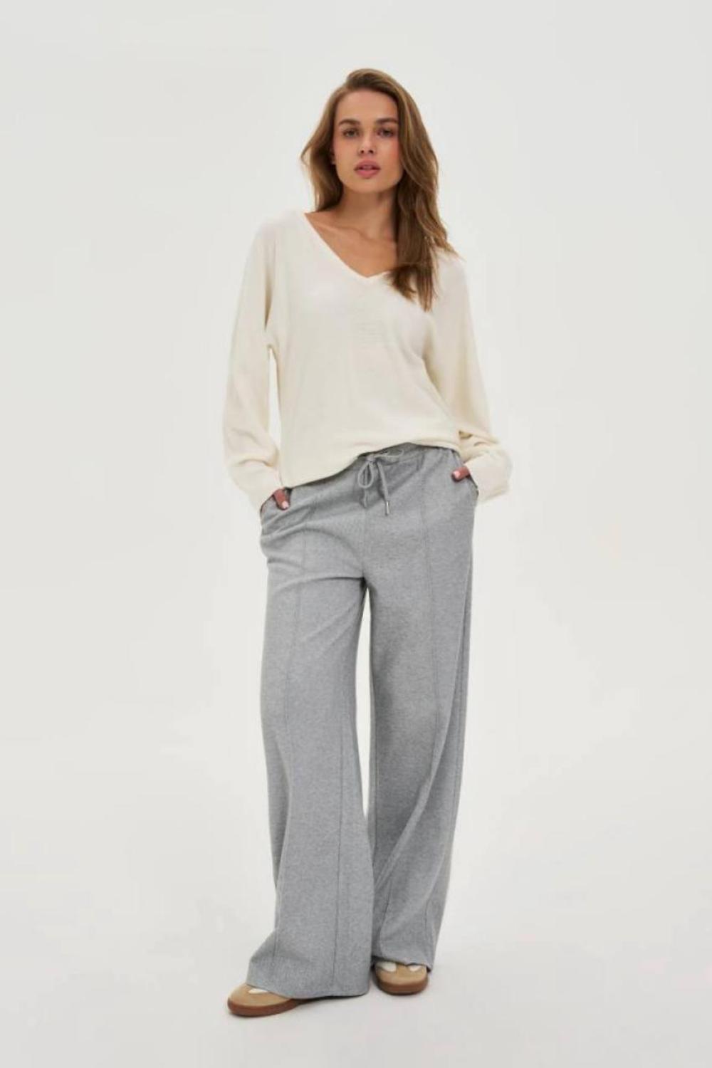 Grey plaid pants