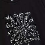 Black T-shirt printed MOODO