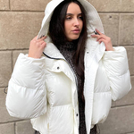 Ecru short vest jacket