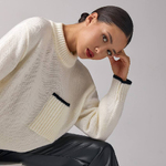 Women's warm ecru jumper
