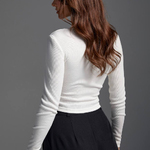 Long sleeve ribbed cropped long sleeve 530.1