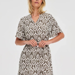 Mini olive summer dress