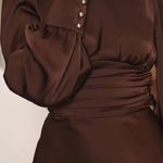 Choco dress with open back 487_choco