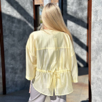 Yellow translucent blouse
