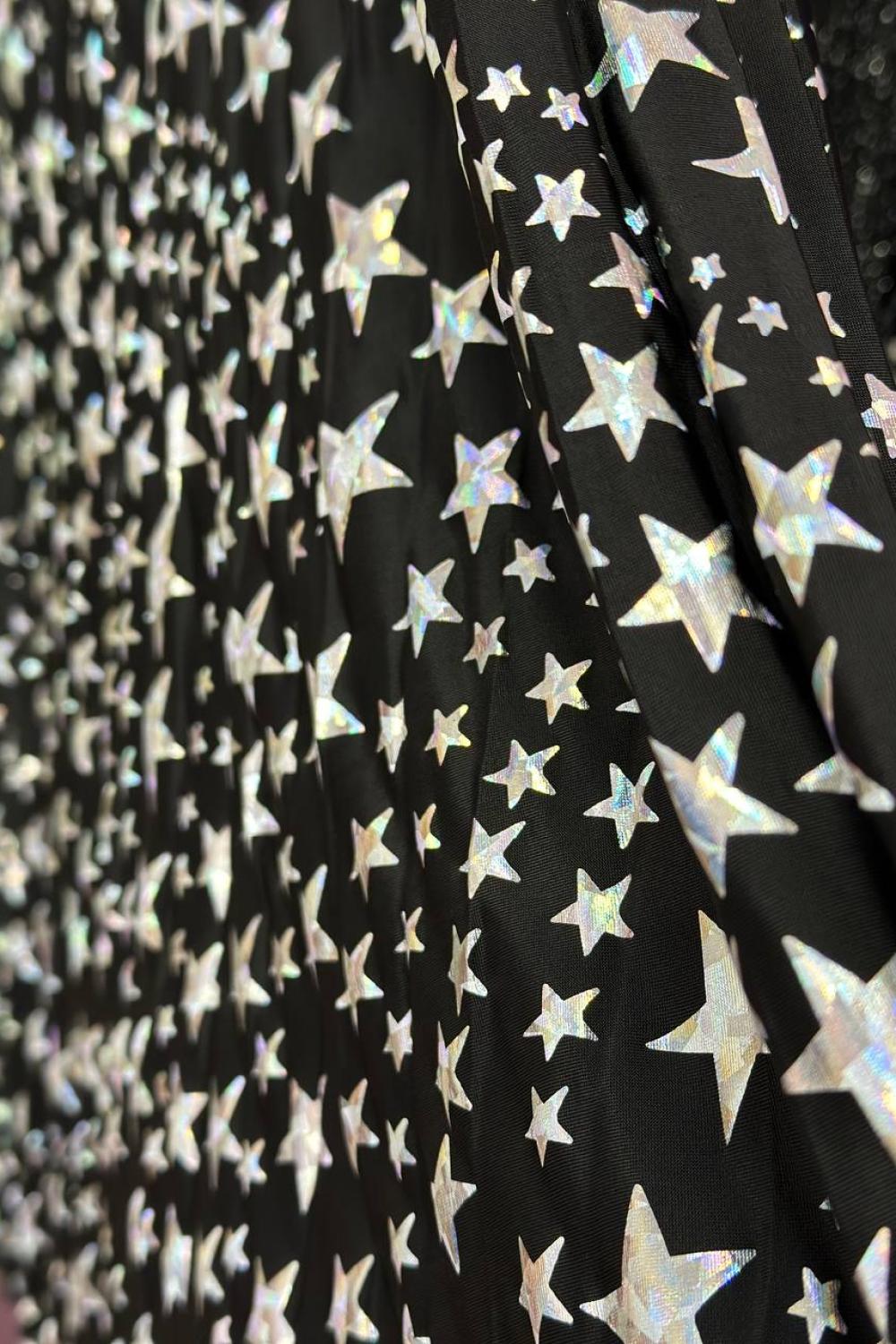 Pleated skirt with silver IMPERIAL stars