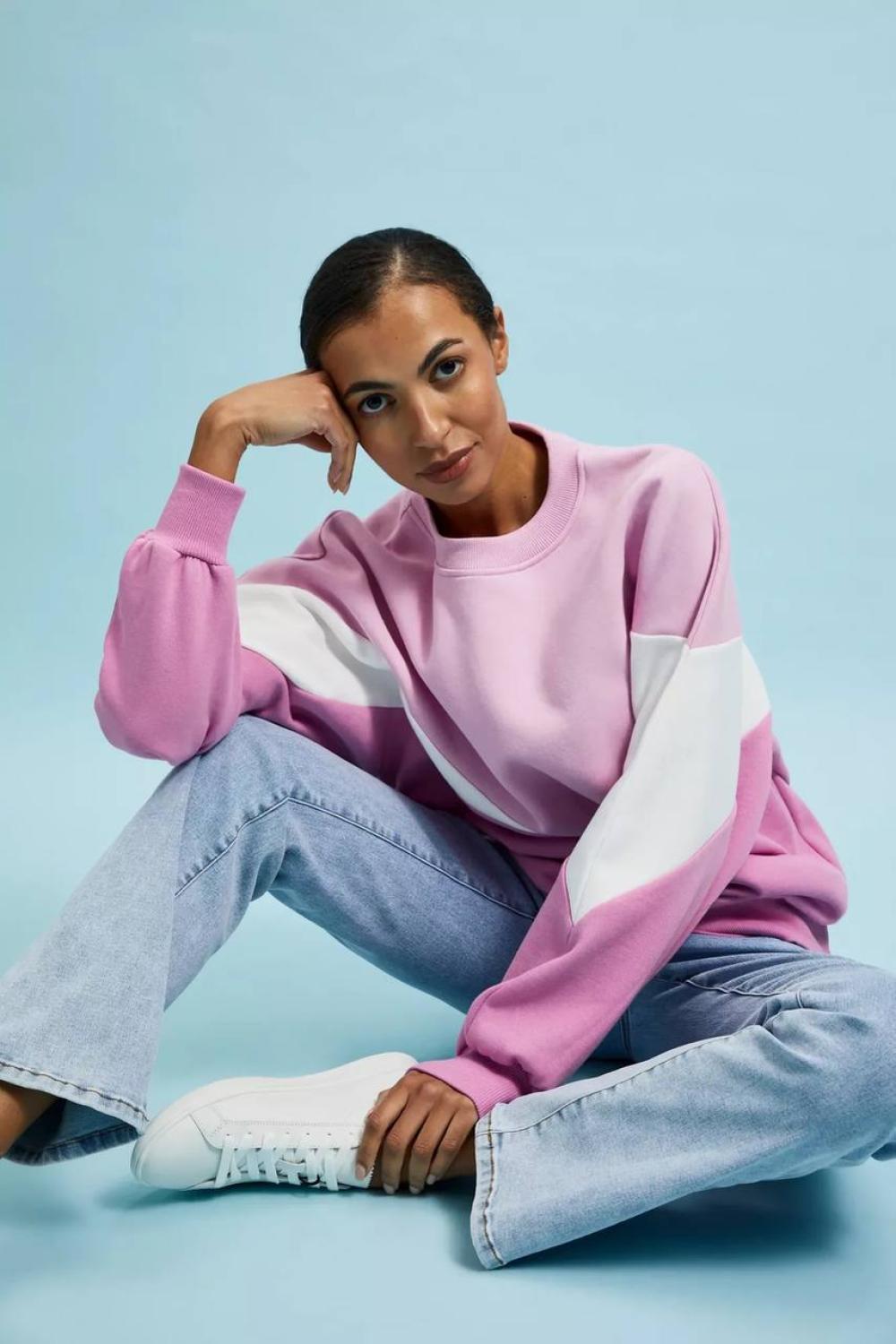 Pink biker sweatshirt