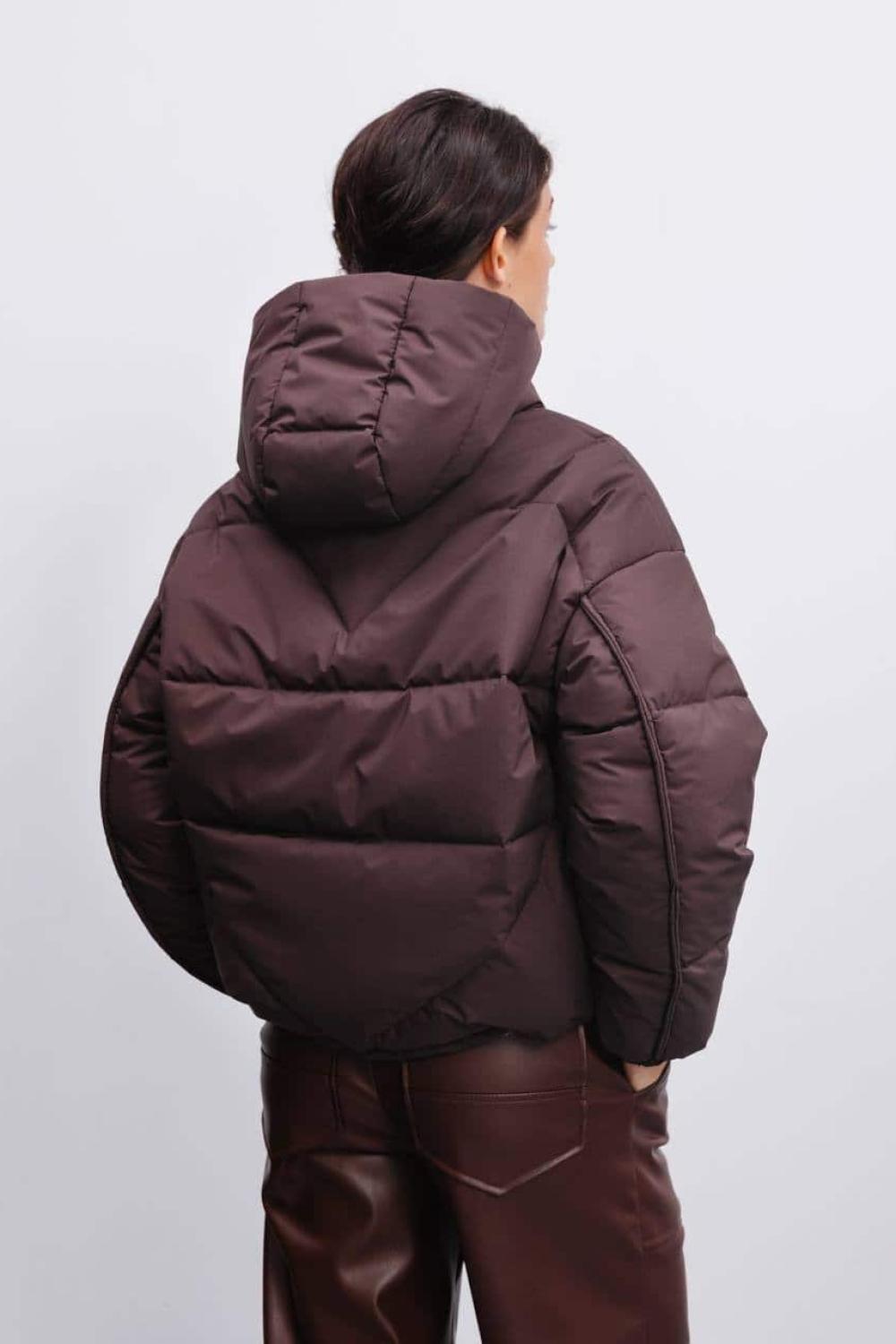 Brown cropped jacket