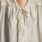 Translucent cream blouse made of Tencel