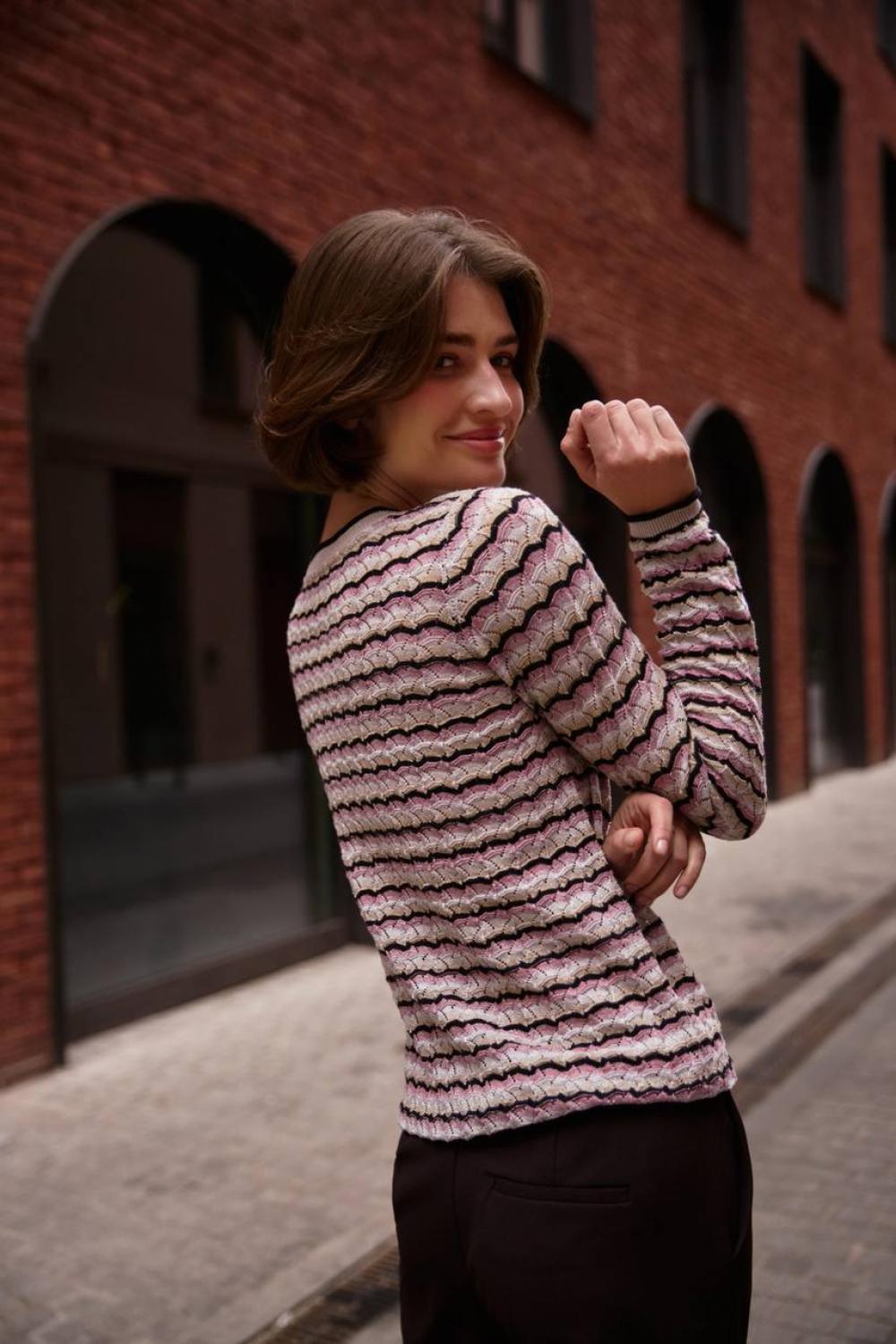 Women's pink and beige jacket