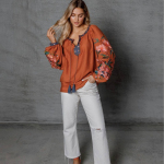 Women's embroidered terracotta Olga Svarga
